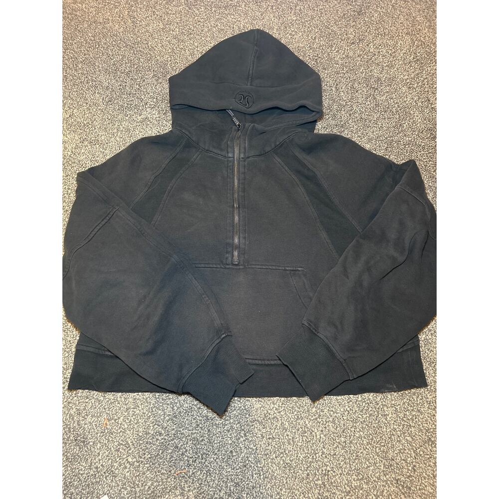 Lululemon Women’s M/L  Scuba Oversized Half-Zip Hoodie Black